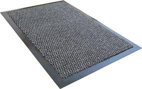 img 4 attached to 🏢 31 x 47 Gray Ultralux Indoor Entrance Mat with Polypropylene Fibers, Anti-Slip Vinyl Backing - Ideal for Home or Office Use in Multiple Sizes