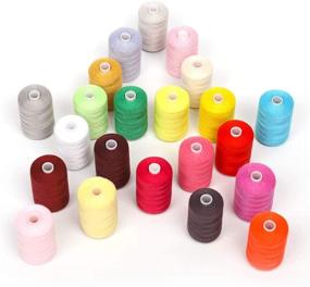 img 1 attached to 🧵 LIANTRAL 1000 Yard Polyester Sewing Thread Set - 24 Vibrant Colors for Hand and Sewing Machine Use - Embroidery Thread Spools