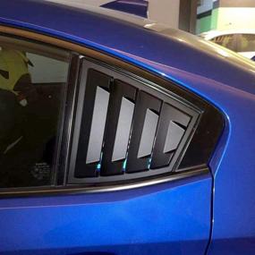 img 2 attached to 🚗 Задняя крышка окна соты Subaru WRX STi 2015-2021 ABS - High-Flyer (Матовый черный, 2 шт.)