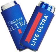 2021 michelob ultra slim line can cooler - 2 pack coolie for live ultra lovers логотип