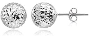 img 3 attached to Sterling Silver Polished Diamond Cut Earrings