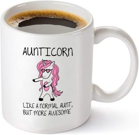 img 3 attached to Aunticorn Funny Coffee Mug Birthday