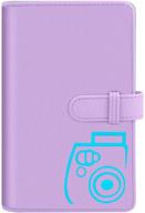 katia 96 pocket wallet photo album: accessories for fujifilm instax mini cameras (purple) logo