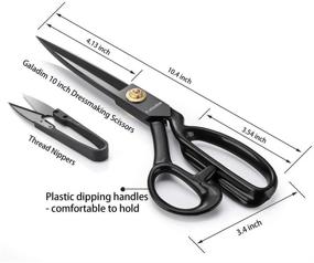 img 2 attached to Galadim Left Handed Dressmaking Scissors Black