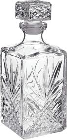 img 4 attached to 🥃 Bormioli Rocco Selecta Collection Whiskey Decanter – Elegant 33.75oz Diamond Decanter With Starburst Design – Ideal for Whiskey, Bourbon, Scotch & Liquor