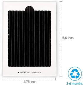 img 2 attached to 🧊 Premium Refrigerator Air Filter Replacement 6 Pack - Eliminate Odors with Carbon Activated Filter for Frigidaire & Electrolux Pure Air Ultra - Compatible with EAFCBF, PAULTRA, RAF1150 and more - 242061001, 242047801, 242047804