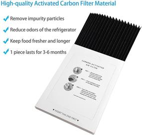 img 1 attached to 🧊 Premium Refrigerator Air Filter Replacement 6 Pack - Eliminate Odors with Carbon Activated Filter for Frigidaire & Electrolux Pure Air Ultra - Compatible with EAFCBF, PAULTRA, RAF1150 and more - 242061001, 242047801, 242047804