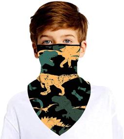 img 4 attached to CHUANGLI Earloops Bandanas Balaclava Protection Boys' Accessories in Cold Weather