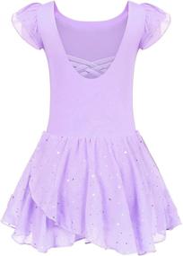 img 2 attached to Kidsmian Little Sparkly Skirted Leotard Girls' Clothing