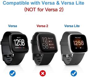 img 3 attached to 🔒 Высшая защита: KIMILAR [3 шт.] Водонепроницаемое закаленное стекло Screen Protector для Fitbit Versa/Versa Lite | Кристально чистое | 9H твердость | Устойчивость к царапинам |Не подходит для Versa 2.