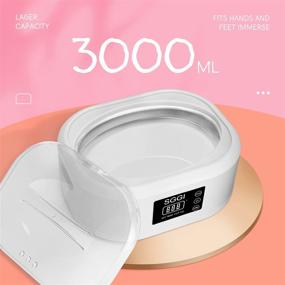 img 1 attached to 🎁 SGGI Digital Wax Warmer: 3000ML Capacity Paraffin Wax Machine for Hands and Feet - Moisturize, Smooth and Soften Skin with 6 Packs of Refills (2.6lb) - Great Gift for Women