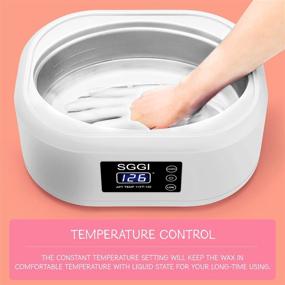 img 2 attached to 🎁 SGGI Digital Wax Warmer: 3000ML Capacity Paraffin Wax Machine for Hands and Feet - Moisturize, Smooth and Soften Skin with 6 Packs of Refills (2.6lb) - Great Gift for Women