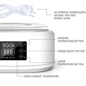 img 3 attached to 🎁 Цифровой воскогрей SGGI: машина для парафинового воска на 3000мл с объемом для рук и ног - увлажняет, разглаживает и смягчает кожу с 6 пачками заправок (2.6 фунта) - отличный подарок для женщин.