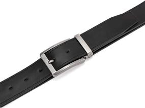 img 1 attached to 👔 Weifert Dress Black Leather Black2: The Ultimate Men's Belt Accessory