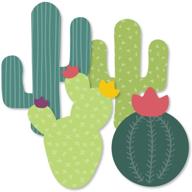 🌵 party essentials - diy cactus decorations for prickly cactus fiesta - set of 20 by big dot of happiness logo