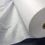 🧵 enhance your homemade masks with white light medium weight fusible sew iron on interfacing fabric (1 yard) logo