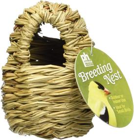 img 1 attached to 🐦 4-Inch Finch Covered Twig Birds' Nest by Prevue Pet Products - BPV1151