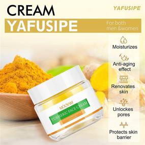 img 2 attached to 🌟 Turmeric Cream Facial Moisturizer: Anti-Aging, Dark Spot Corrector, Acne Cream & Hydrating Lotion for Women- Brighten, Moisturize & Reduce Fine Lines