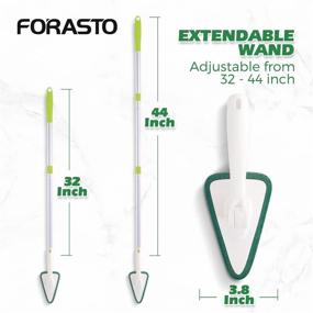 img 1 attached to 🚿 Extendable Tub and Tile Scrubber Tools with 44'' Handle, Ideal for Deep Cleaning – FORASTO Shower Scrubber Cleaning Brush