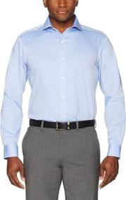 img 2 attached to 👔 Non-Iron Classic Cutaway Collar Men's Shirt - Designed with Buttoned Detailing