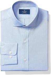 img 4 attached to 👔 Non-Iron Classic Cutaway Collar Men's Shirt - Designed with Buttoned Detailing