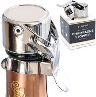 🍾 kloveo champagne stoppers - patented seal (no pressure pump) made in italy - professional grade waf champagne bottle stopper - prosecco, cava, and sparkling wine stopper logo