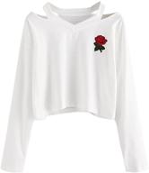 👚 top-rated embroidered sleeve t-shirt for girls | girls' clothing collection | trendy tops, tees & blouses logo