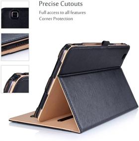 img 1 attached to 📱 ProCase LG G Pad II 10.1 Case: Premium Leather Stand Folio Cover for G Pad X 10.1 (V940N V930) - Black