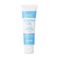 🦷 silver biotics tooth gel - naturally enhances oral health - silversol infused - triple action glacial mint with xylitol and peppermint oil - 4 oz. logo