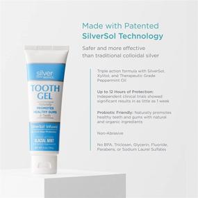 img 2 attached to 🦷 Silver Biotics Tooth Gel - Naturally Enhances Oral Health - SilverSol Infused - Triple Action Glacial Mint with Xylitol and Peppermint Oil - 4 oz.