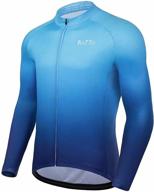 🚴 rotto men's long sleeve gradient color series cycling jersey: the ultimate bike shirt for performance and style logo