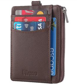 img 4 attached to Bifold Wallets Genuine Leather Keychain Men's Accessories for Wallets, Card Cases & Money Organizers