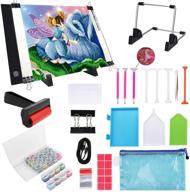 ⚡️ a4 led light pad kit for diamond painting, tracing light table for artcraft, 5d diamond painting tools kit with partial drill and accessories for full drill logo