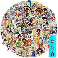 🐉 dragon ball z stickers - 100pcs anime vinyl stickers for hydro flask, waterproof decal for teen laptop, water bottle, bike, guitar, luggage, phone, computer, skateboard logo