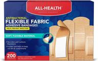 all health fabric adhesive bandages: 200 count, 🩹 assorted sizes variety - the ultimate first aid essential логотип