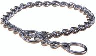 🐶 premium quality hamilton 16-inch choke chain dog collar for medium-sized dogs logo