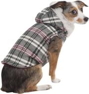 fashion pet plaid hooded medium логотип