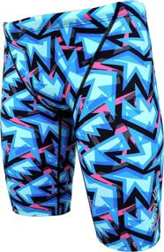img 1 attached to Funky Boys Swim Jammers - Size 21 to 32 Practice & Competition Swimwear for Efficient Swimming