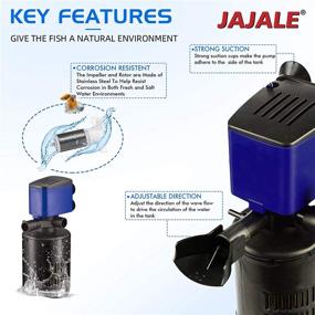 img 1 attached to 🐠 JAJALE Submersible Powerhead Water Pump - Ultra Quiet for Aquariums and Fish Tanks