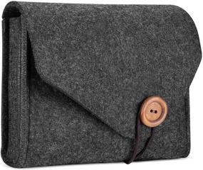 img 4 attached to 👜 ProCase MacBook Power Adapter Storage Bag, Felt Electronics Accessories Organizer Pouch for MacBook Pro Air Laptop Power Supply Magic Mouse Charger Cable Hard Drive Power Bank – Black