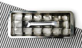 img 2 attached to 🧊 RSVP International Endurance Vintage Inspired Ice Cube Tray: Retro Design, Levers Remove Cubes, Heavy Duty Stainless Steel - Perfect for Bars & Kitchens, Dishwasher Safe, 11-inch