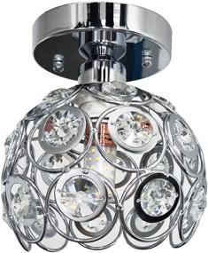 img 4 attached to Hsyile Lighting KU300163: Stylish Nordic Crystal Lamp for Aisles, Corridors, Fitting Rooms, and Small Bedrooms