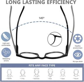 img 2 attached to 👓 Vintage Blue Light Blocking Glasses: Stylish Computer Eyewear for Men and Women - Protect Against Eyestrain and Blue Light