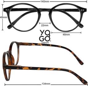 img 1 attached to 👓 Vintage Blue Light Blocking Glasses: Stylish Computer Eyewear for Men and Women - Protect Against Eyestrain and Blue Light