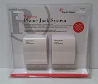 wireless phone jack system by radio shack logo