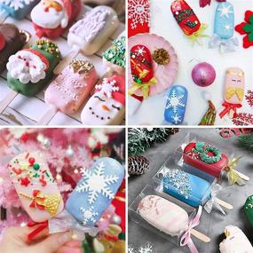 img 3 attached to Ozera 2 Pack Popsicle Molds, Homemade Cake Pop and Cakesicle Silicone Molds, 4 Cavities Christmas Ice Pop Maker, Includes 50 Wooden Sticks & 50 Popsicle Bags for DIY Popsicles