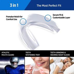 img 3 attached to Ariella Nature Dental Night Guards for Teeth Grinding - BPA & Latex Free, Moldable Custom Mouth Guard for Upper and Lower Teeth - 3-in-1 Multi-Purpose Teeth Whitening Tray Mouth Guard