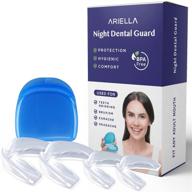 ariella nature dental night guards for teeth grinding - bpa & latex free, moldable custom mouth guard for upper and lower teeth - 3-in-1 multi-purpose teeth whitening tray mouth guard logo