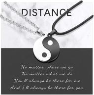 🔗 yin yang stainless steel couples necklace: perfect christmas gift for him, her, boyfriend, girlfriend, husband, wife logo