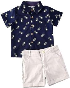 img 4 attached to 🦕 Dapper Dino Toddler Bermuda Shorts Boys' Clothing